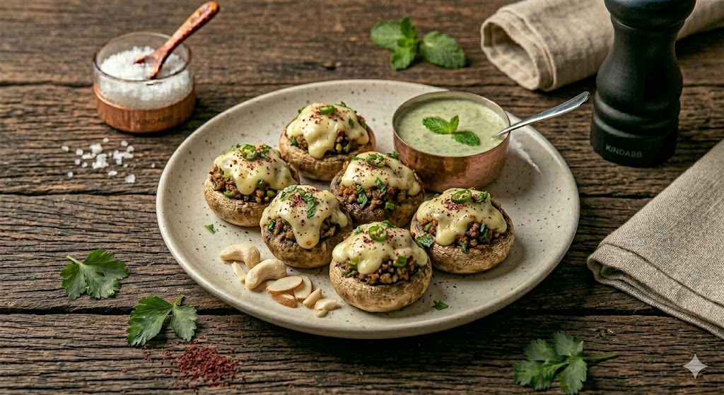 Creamy Mushroom Bruchetta
